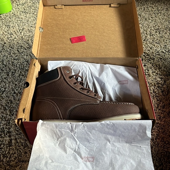 Levi’s Men's Dean WX UL Faux-Leather Rugged Casual Hiker Chukka Boots - Picture 5 of 5